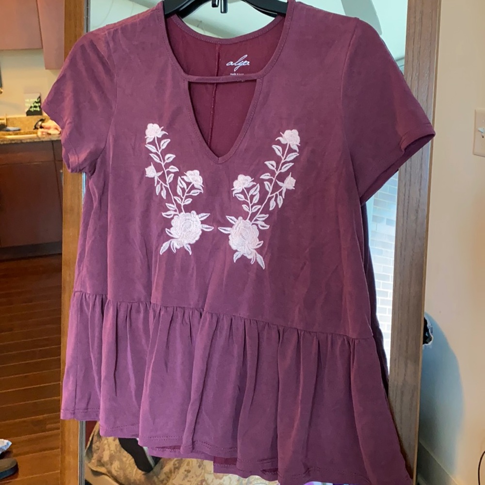 Purple/red colored blouse